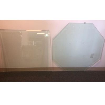 2 piece Glass for Table Tops. Sizes pictured
