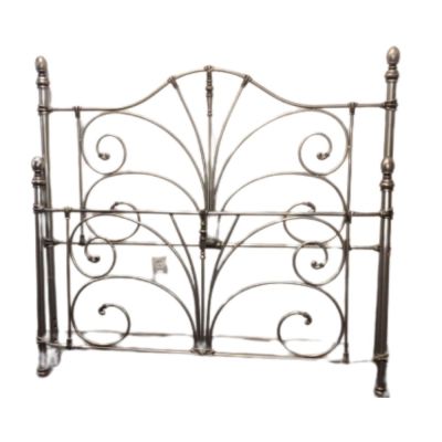 Vintage Metal Headboard Footboard. Queen -steel