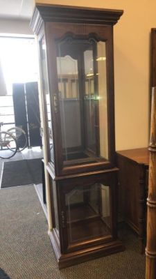 Curio Cabinet. No glass shelves