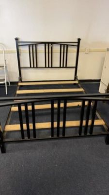 Full Size Metal Bed Frame Complete. 54 inches wide 77 inches long