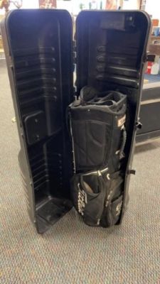 Titleist Golf Bag Travel Case, Callaway Golf Balls. Hard case travel case is very nice with 