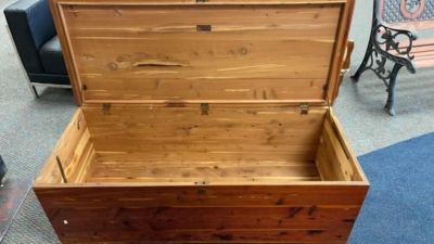 1920s West Branch Cedar Chest. 49 inches long 20 Inches wide and 20 inches tall. very good condition