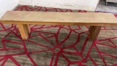 6 Foot Wooden Bench Project Bench. About 6ft long