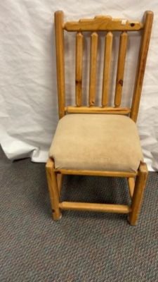 Rustic Wooden Dining Chair. oak chair