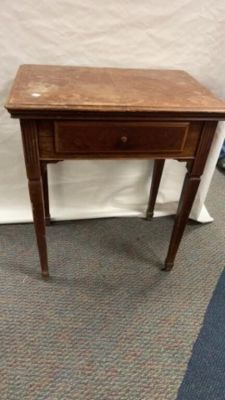 Vintage Sewing Machine Cabinet- no Machine. 27 inches wide closed and 30 inches tall