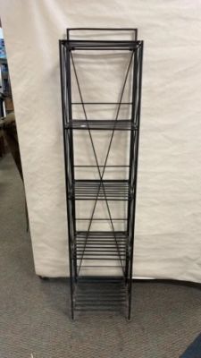 Metal CD DVD Rack. 64 inches tall 14 inches wide