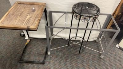 Rolling File Hanger, Metal Plant Stand, Bed Tray. 3