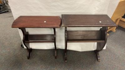 2 Wooden Side Tables. 2