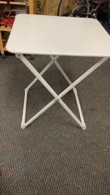 Heavy Duty Metal Folding Side Table. Metal Foldable table