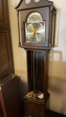 Grandfather Clock with Key. 78 inches tall 19 inches wide