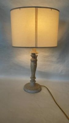 Stone Base Table Lamp. 24.5 inches tall