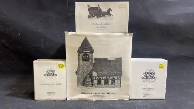 4 Heritage Village Collection in Original Boxes. Ther heritage village collection city people 
