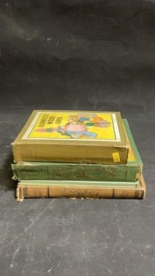 Antique Books Aesops Fables,Mother Goose,. C1896 fables of Aesop a complete mother goose 4 books 