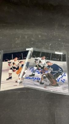 Hockey Autographs Rocky Road Runners. Hockey autographs Bobby hull, Rocky road runner bower 