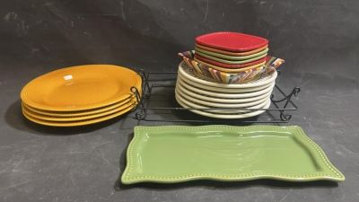 Pier one imports plates, Pavillion and more. Variety of glassware