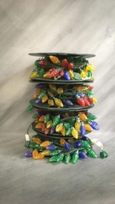 Vintage Outdoor Christmas Lights. 4 30+ foot strands all working condition