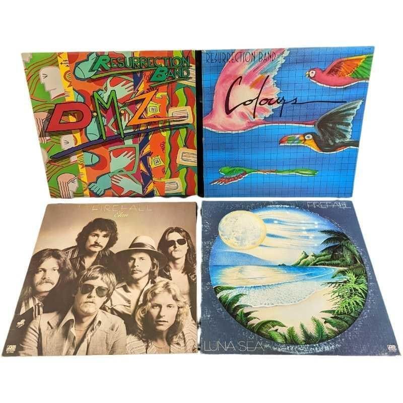 Lot 3: Four Firefall & Resurrection Band LP Records