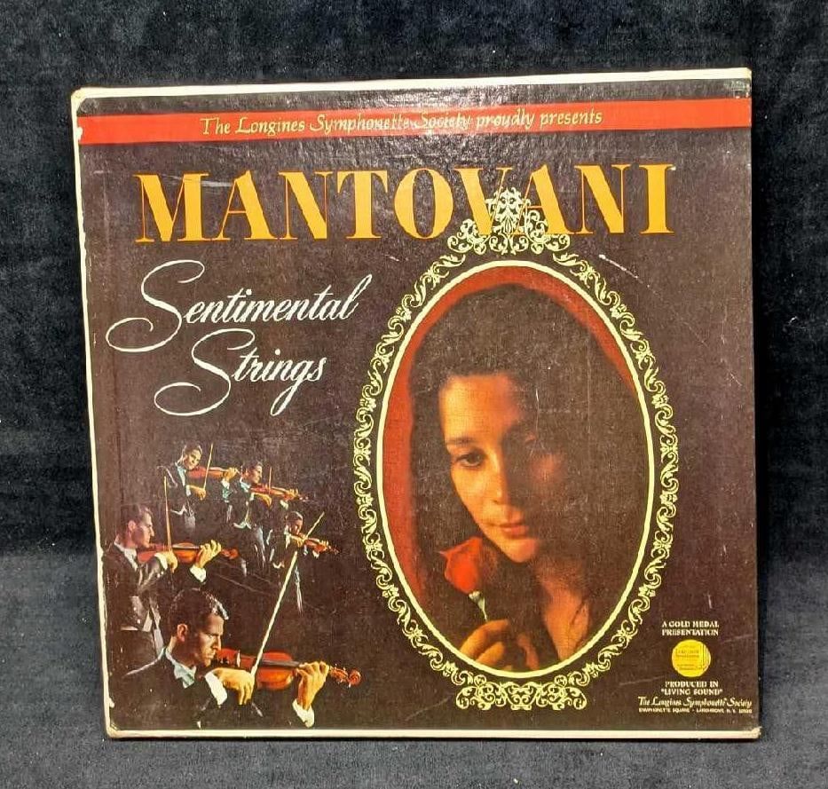Lot 9: Mantovani Sentimental Strings 5 LP Classical Music Collection