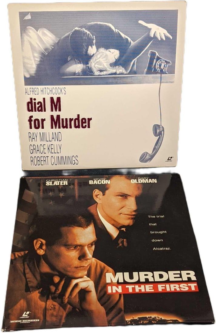 Lot 181: Dial M For Murder & Murder In The First Laserdiscs