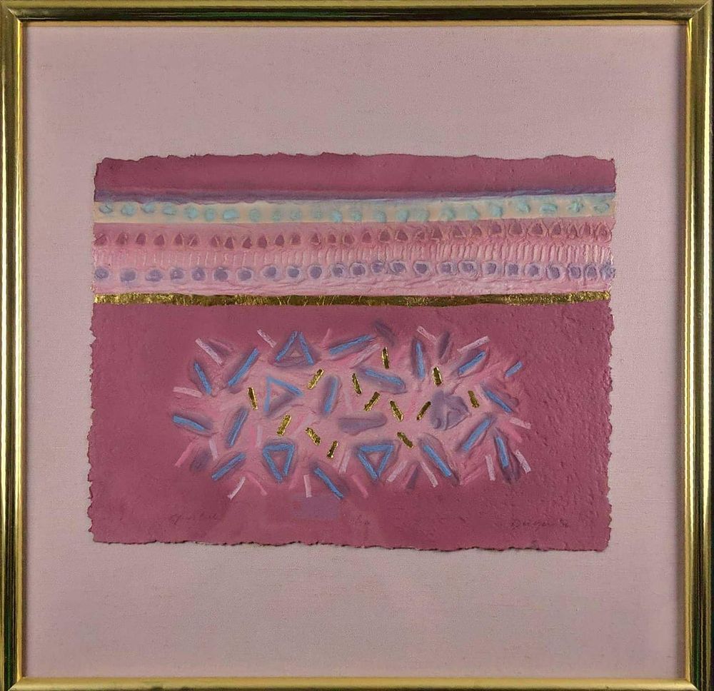 Lot 465: Vintage Pressed Embelleshed LE Print Pure Talk