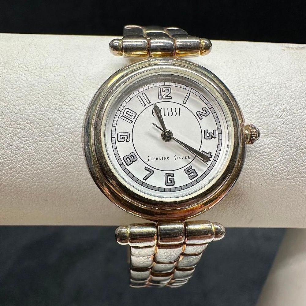 Lot 10: Sterling Silver Watch & Bracelet by Ecclissi