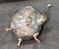 Vintage Silver Plated Crescent Tea Pot. This is approx 9" x 6" x 10" and it weighs 1.90lb. Image - 6