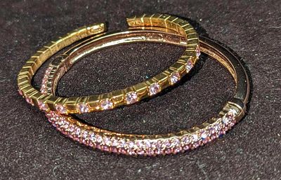 Norman Miller & Unmarked Gold Plated Bracelets. Norman Miller &amp; Unmarked Gold Plated 