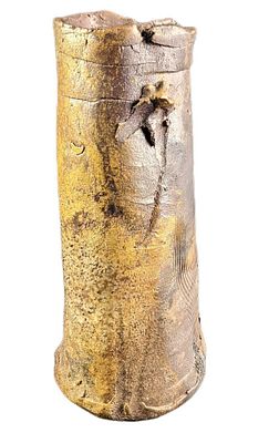 Heavy Primitive Style Pottery Earthenware Art Vase Inside Out. Heavy Primitive Style Pottery 