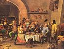 Lithograph Reproduction The Drinking King By David Teniers The Younger. This lot contains a Image - 2