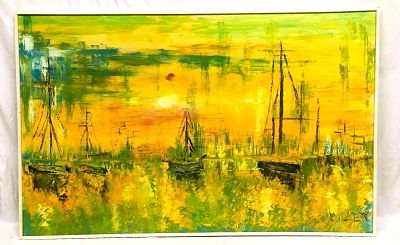 Signed Original Oil Painting "Almost Home" Petists By Wicker. This lot contains a Signed 