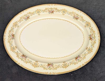 Retired Noritake Blossom Time Ivory China 16" Oval Serving Platter. This is approx 16 1/4" x 