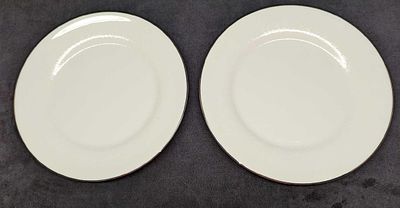 2 Wedgwood China Silver Ermine Dinner Plates F. This series was released from 1971 - 1993. Each 
