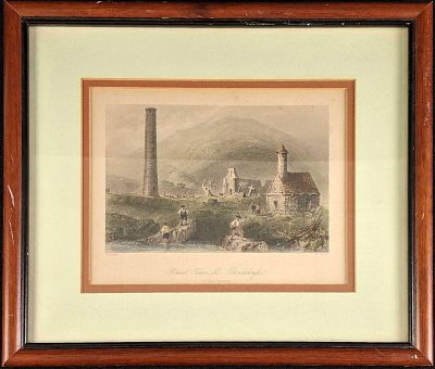 Fine Art Print Engraving Color W.H.Bartlett Framed. Fine Art Print Engraving Color W.H. Bartlett 