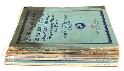 Lot of 5 Assorted John M. Williams' and Shaylor Turner's Piano Books for Grades 1-5. Lot of 5 