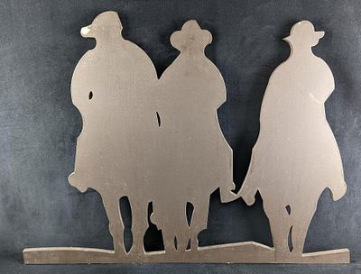 Vintage Cowboy Wall Art Ponderosa Steakhouse Art. Wood art of cowboys and their horses. These 