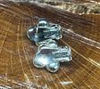 Vintage Marvella Clip-On Earrings Silver Tone Metal Faux Pearls Signed & Bonus Necklace. This Image - 2