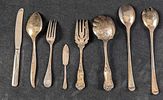 8 Vintage Stainless Steel Silverplate Sterling Silverware. This lot includes: 
(1) Sterling Image - 1