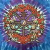 Grateful Dead 90's Vintage T-Shirt Celtic Mandala Tie Dye L Large Liquid Blue. Original Liquid Image - 3