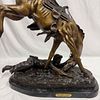 Wicked Pony By Frederic Remington Hand Made Real Bronze Art Sculpture Large Jumbo Figure. This Image - 1