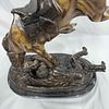 Wicked Pony By Frederic Remington Hand Made Real Bronze Art Sculpture Large Jumbo Figure. This Image - 3