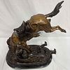 Wicked Pony By Frederic Remington Hand Made Real Bronze Art Sculpture Large Jumbo Figure. This Image - 9