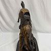 Wicked Pony By Frederic Remington Hand Made Real Bronze Art Sculpture Large Jumbo Figure. This Image - 10