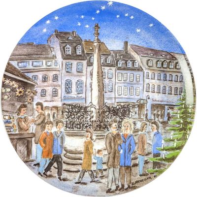 Kaiser Germany, Balzer 1991 Limited Plate, Saarlandteller. Kaiser Germany Bazer 1991 LE 