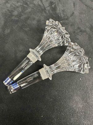 Marquis by Waterford Crystal Brookside Wine Bottle Stopper Set Glass Art. This lot includes a 