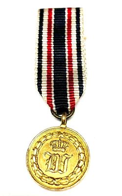 War Medal W&uuml;rttemberg 1793-1815 As Awarded For Waterloo For 3 Campaigns. War Medal W&uuml;rttemberg 