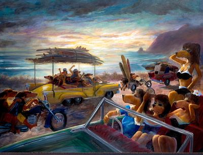 S&N Ivan Clarke "Surf Highway" Medium Gicl&eacute;e. S&amp;N Ivan Clarke "Surf Highway" Medium Gicl&eacute;e 
