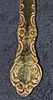 7 Cambridge Gold Electroplated Stainless Oval Soup Spoons. Each is approx 1 1/2" x 1/2" x 7 Image - 3