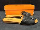 Miz Mooz Leather Slide Sandals and J.Jill Tan Thong Sandals Bundle. Sitting in brand-new to Image - 3