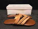 Miz Mooz Leather Slide Sandals and J.Jill Tan Thong Sandals Bundle. Sitting in brand-new to Image - 11