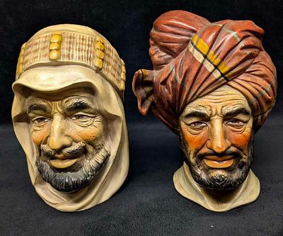Rare Vintage Royal Crown Arnart Creation of Japan Ceramic Figurines, Signed. Rare Vintage Royal 